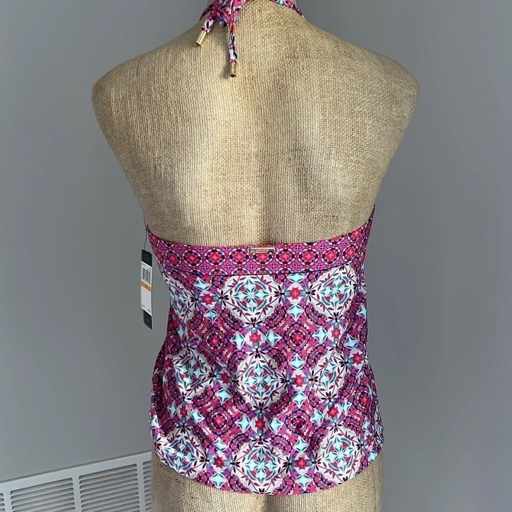LAUNDRY BY SHELLI SEGAL Tankini Swim Top Size Small NWT